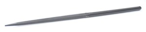 Ząb ładowacza, prosty, profil podwójne T 35x1150 mm końcówka szpiczasta z otworem Ø 11 na kołek sprężysty czarny Battista Porteri FT483222