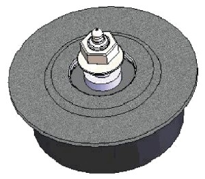 Rolka pasuje do Grimme, gwint M16, 120 mm 558020011805