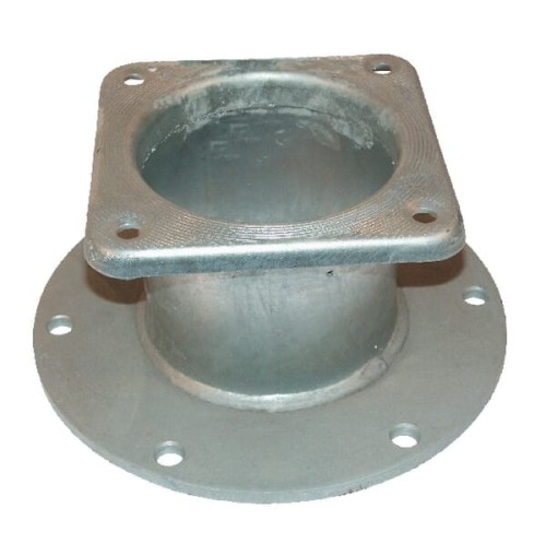 Adapter z kołnierzem okrągłym (6 otworów) i czworokątnym, 8" kołnierz 8" 8313000Z - Intertraktor