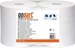 Ręcznik papierowy, biały w rolce, 23 cm x 280 m, 2 warstwowy, gopart CP21201