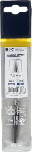 Wiertło 7.0 mm HSS-DIN338-G TURBO STEP 12020700700 - Intertraktor