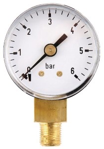 Manometr ø40 mm 0–6 bar przyłącze dolne 1/8" MA406L02ST