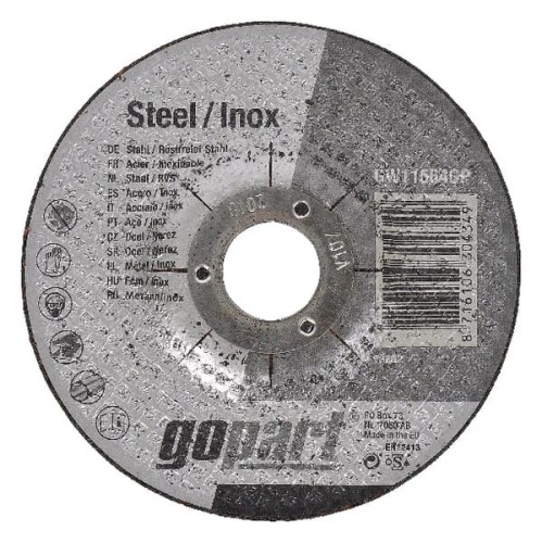 Tarcza do szlifowania stal / inox gopart, 115 x 6,4 mm GW11564GP - Intertraktor