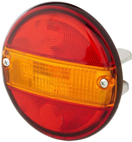 Klosz lampy, pomarańczowy/czerwony, okrągły Ø140 mm tylny/lewy/prawy Hella 9EL113324001 - Intertraktor