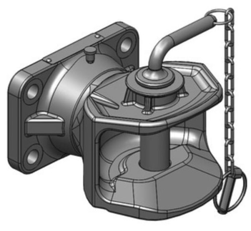 Zaczep typu 140x80 M16 K1 (Ø 31.5 mm) 05140501A02 - Intertraktor