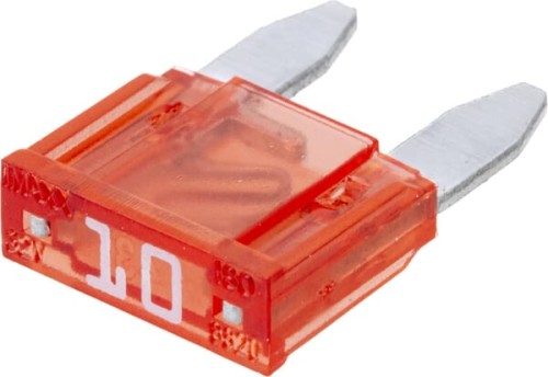 Bezpiecznik płaski Mini, 32V 10A L=16.3 mm czerwony op. 50 szt. iMaXX SI20265 - Intertraktor