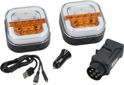 Zestaw bezprzewodowych lamp przednich LED LA60040FR - Intertraktor