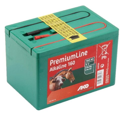 Bateria alkaliczna do elektryzatora 9V, 160Ah AKO 350530 - Intertraktor