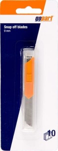 Ostrza do noża gopart, 9 mm 10 sztuk 44002GP