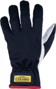 Rękawice robocze, czarno/białe, roz. 7/S Protect Kramp KG0101507