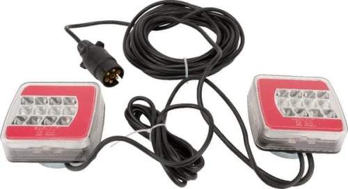 Zestaw lamp LED, tylnych na magnes 7.5m LA65007 - Intertraktor