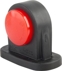 Lampa obrysowa LED, okrągła, 12/24V biała/czerwona, przykręcana Waś 1400300781