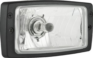 Reflektor przedni halogenowy, prostokątny 12/24V H4, W5W 184x102 mm Kramp LA80157