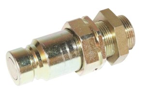 Szybkozłącze płaskie SKV-M wtyczka 1/2" gwint zewnętrzny grodziowy M24x1.5 16S SKVM12T24