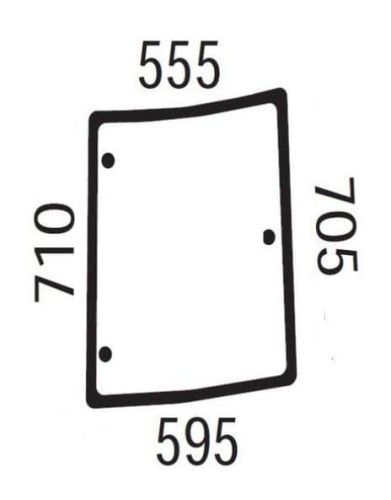 Szyba boczna 5089556N - Intertraktor