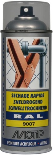 Lakier akrylowy w sprayu, RAL 9007 szary 400 ml 07216 - Intertraktor
