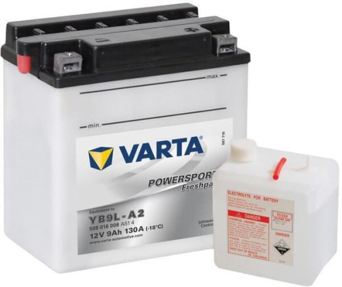 Akumulator 12V 9Ah 130A Powersports Freshpack VARTA 509016013I314PS - Intertraktor