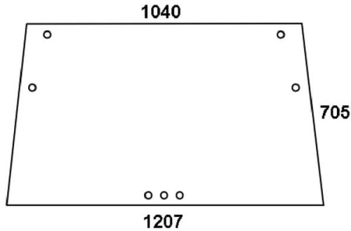 Szyba kabiny 04340308N - Intertraktor