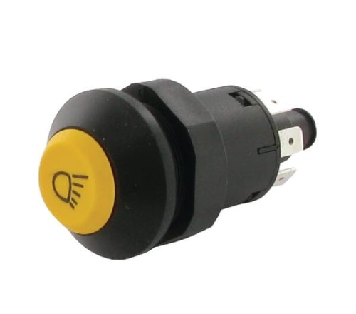 Przełącznik przyciskowy, lamp roboczych, okrągły, żółty 11175260PN - Intertraktor