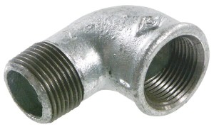 Kształtka rurowa nr 92 złączka kątowa 90° gwint wew./ gwint zew. ocynk, 1 1/2" FG92112