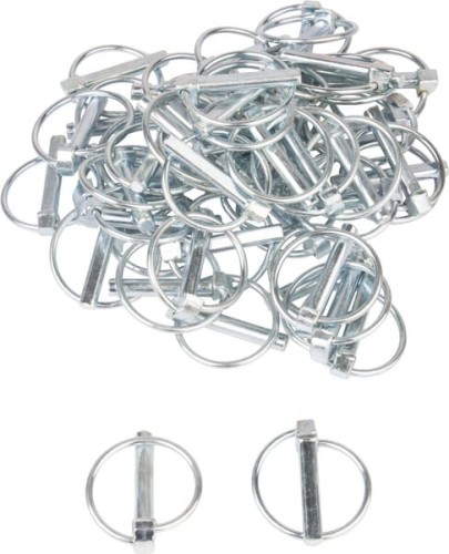 Zawleczka składana z kółkiem 8x45 mm Kramp LP8KR - Intertraktor