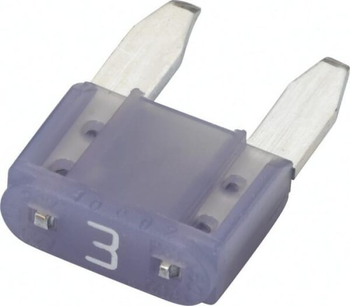 Bezpiecznik płaski Mini, 3A L=10.9 mm purpurowy op. 50 szt. Hella 8JS728596101 - Intertraktor