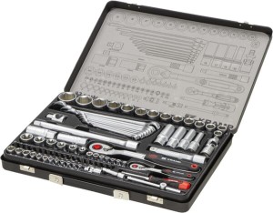 Zestaw kluczy nasadowych 1/4” + 1/2" 82 ele. 180482420KR