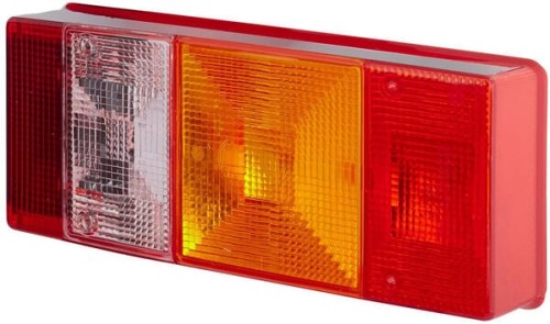 Klosz lampy, czerwony/przezroczysty/pomarańczowy tylny prawy Hella 9EL147097001 - Intertraktor