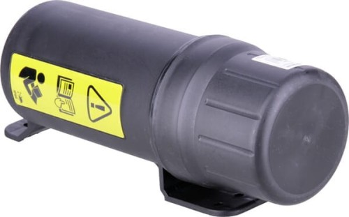 Pojemnik na dokumenty Ø 109x312 mm z tworzywa sztucznego, czarny Kramp MB115020 - Intertraktor