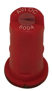 Rozpylacz eżektorowy brzegowy AVI OC 80° 04 czerwony ceramiczny Albuz AVIOC8004