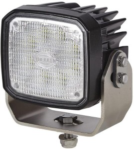 Lampa robocza LED, kwadratowa, 4000 lm 12/24V z wtyczką Detusch, 8 LED Hella 1GA995606071