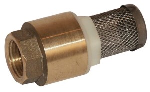 Zawór zwrotny mosiądz z sitkiem V2A gwint wew., 1 1/4" WK51304