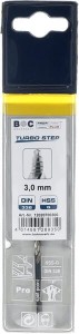 Wiertło 3.0 mm HSS-DIN338-G TURBO STEP 12020700300