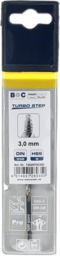 Wiertło 3.0 mm HSS-DIN338-G TURBO STEP 12020700300 - Intertraktor