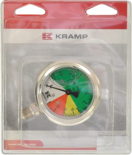 Manometr Ø 63 mm 0-1-8-15-25 bar przyłacze dolne 1/4" KRMA630825P001 - Intertraktor