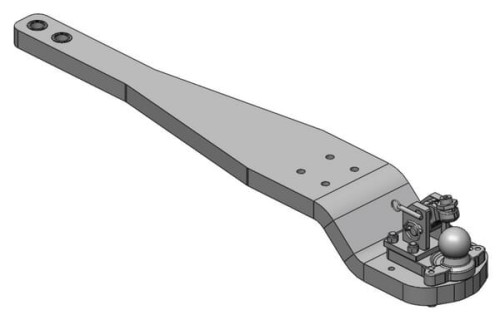 Płyta nośna zaczepu K80® JD 8RT 8320RT, 8345RT, 8370RT kat. 4 wygięta 009644030A17 - Intertraktor