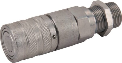 Szybkozłącze płaskie FFH gniazdo 1/2" gwint grodziowy M22x1.5 15L FFH0872215F - Intertraktor