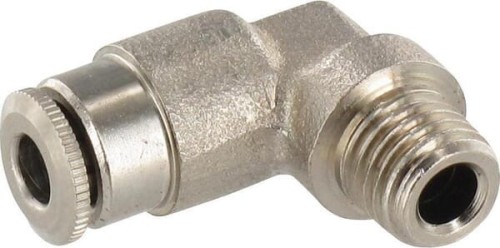 Szybkozłącze kolankowe 90° Ø 4 mm stałe gwint zewnętrzny M8x1 Kramp CLWS4MK81 - Intertraktor