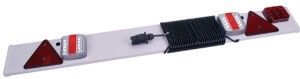 Zestaw lamp LED na belce, 1215mm z trójkątem odblaskowym i światłem przeciwmgielnym 12m LA91292GP