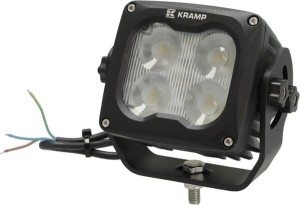 Lampa robocza LED, kwadratowa 70W, 6000lm 10/45V, podgrzewana z czujnikiem T°, szeroostrumieniowa, 4 LED Kramp LA104041