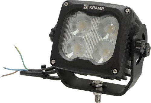 Lampa robocza LED, kwadratowa 70W, 6000lm 10/45V, podgrzewana z czujnikiem T°, szeroostrumieniowa, 4 LED Kramp LA104041 - Intertraktor