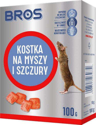 Kostka na myszy i szczury Bros 100g 15941699 - Intertraktor