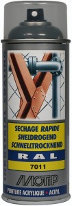 Lakier akrylowy w sprayu, RAL 7011 szary stalowy 400 ml 07019