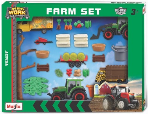 Zestaw do zabawy w farmę, miniatury maszyn Fendt MA12565F - Intertraktor