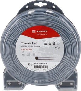Żyłka tnąca Ø 3 mm 56 m okrągła Titanium Power szara Kramp NL3056TRKR