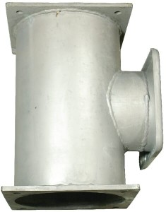 Trójnik z trzema kołnierzami czworokątnymi ocynk, 8"-6"-8" 8360806Z