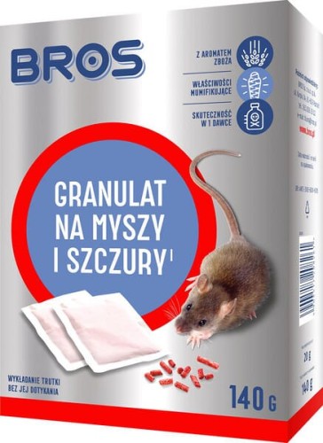 Granulat na myszy i szczury, 140g 15941632 - Intertraktor