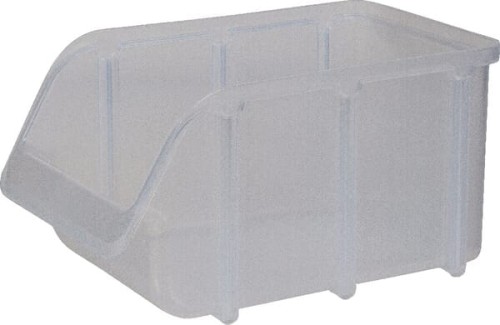 Pojemnik warsztatowy, 145x240x125 mm, przeźroczysty polipropylenowy Hünersdorff WE6735 - Intertraktor