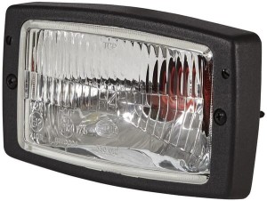 Reflektor halogenowy, prostokątny 12/24V przezroczysty przykręcany 182x88x102 mm Hella 1AD996018651