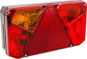 Lampa tylna zespolona, lewa, prostokątna 12/24V 5-pinowa Kramp LA40907